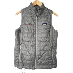 Patagonia Nano Puff Vest Gray Puffer Quilted Lightweight Women's S Outdoors Fall